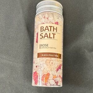 Rose Bath Salt 6.35 ounce - Pink and White with flowers Rose especially for you